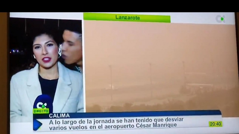 Captura de pantalla del momento del ataque machista a la periodista de RTVC.