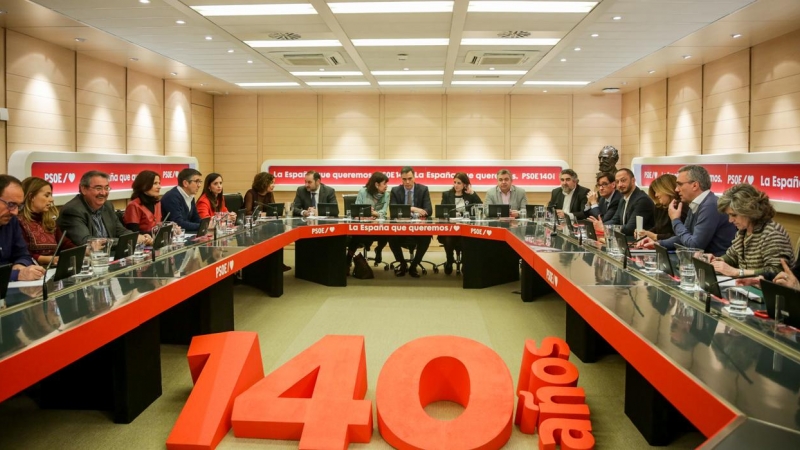 Reunión de la Comisión Permanente de la Ejecutiva Federal del PSOE, en Madrid. E.P./Ricardo Rubio