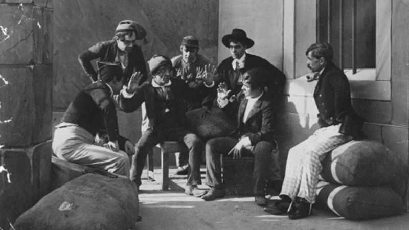 Fotograma del cortometraje 'Los crímenes de Diogo Alves', grabado en 1911 y considerado el segundo film de ficción producido en Portugal.