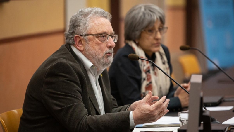 El Secretario de Salut, Joan Guix, durante la rueda de prensa. / EP