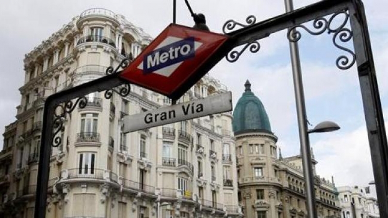 Estación de Metro de Gran Vía, en cuyo diseño original participó Antonio Palacios. / EFE
