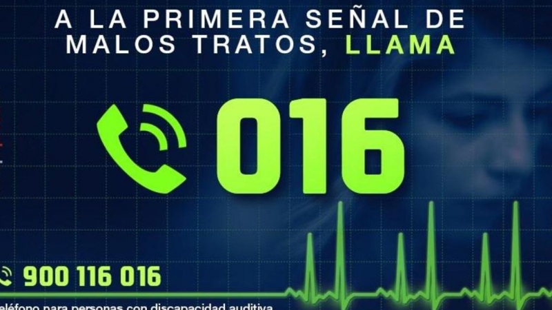 016. Teléfono de atención a víctimas de violencia de género. Es gratuito y no deja rastro en la factura telefónica. /EUROPA PRESS