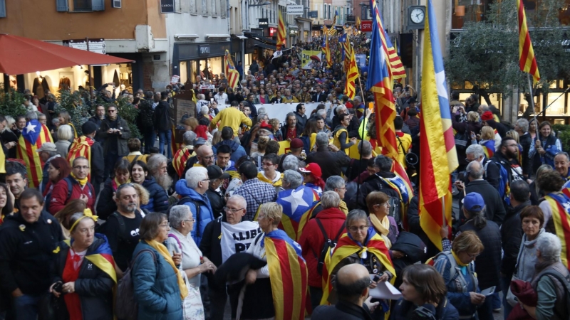 Manifestació independentista a Perpinyà coincidint amb la Diada de la Catalunya Nord del 2018. ACN