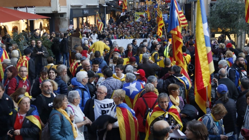 Manifestació independentista a Perpinyà coincidint amb la Diada de la Catalunya Nord del 2018. ACN