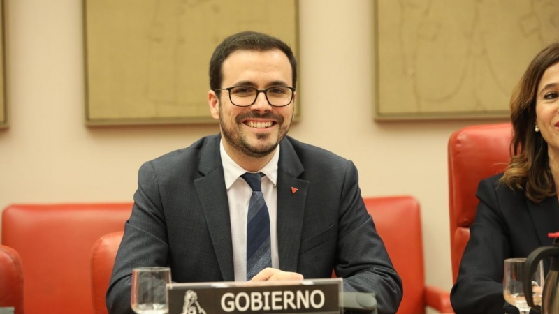 28.02.2020. El ministro de Consumo, Alberto Garzón, interviene en la Comisión de Sanidad y Consumo. Marta Fernández / Europa Press