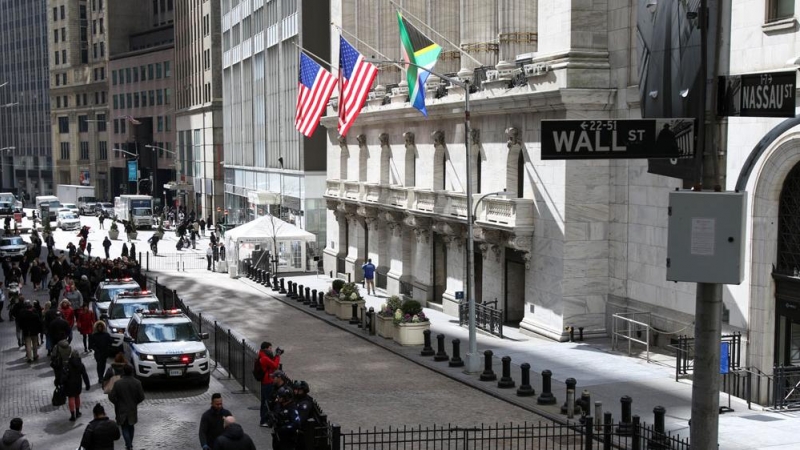 Fachada de Wall Street, en Nueva York (EEUU). EUROPA PRESS