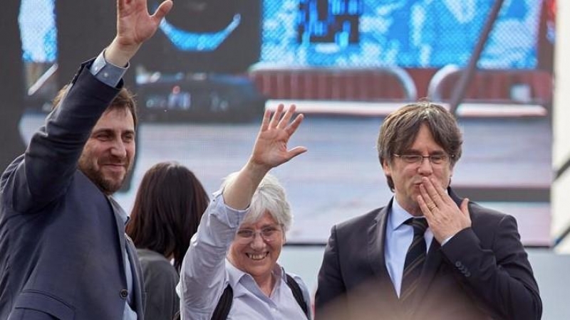 Toni Comín, Clara Ponsatí i Carles Puigdemont