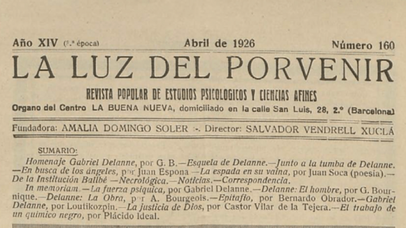 La revista 'La Luz del Porvenir', donde solo escribían mujeres. / BNE