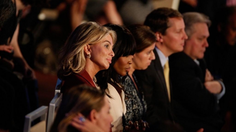 Fotografía de septiembre de 2015 de Corinna Larsen, entonces Corinna Sayn-Wittgenstein, en un acto organizado por la Clinton Global Initiative, en Nueva York. AFP