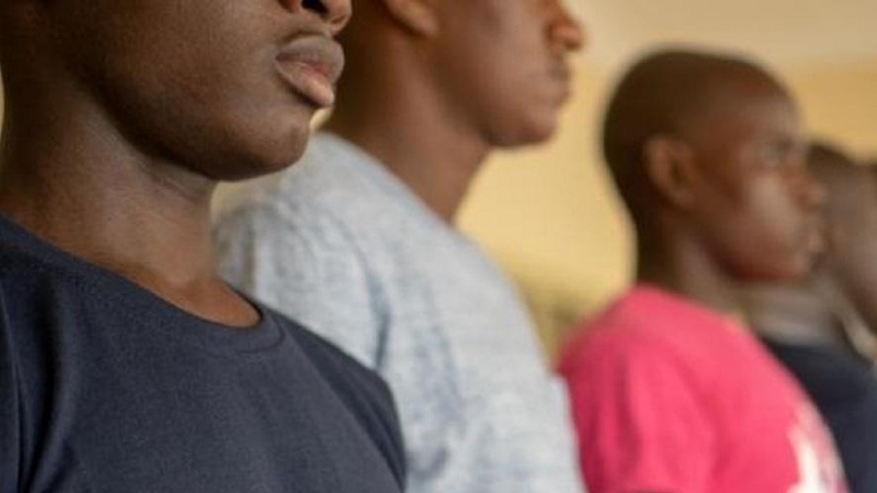 Niños liberados tras ser detenidos por su presunta vinculación con grupos armados./ UNICEF NIGERIA