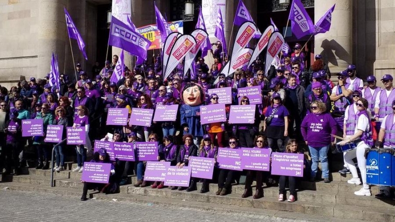 Mobilització de CCOO aquest divendres amb motiu del 8-M. CCOO