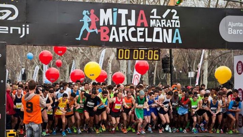 Imagen de archivo de la maratón de Barcelona.