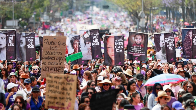 El 8M en México. REUTERS/Henry Romero