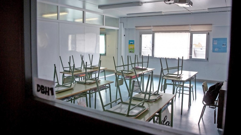 09/03/2020.- El Gobierno Vasco ha decretado este lunes el cierre de los dos colegios de Labastida, localidad situada en la Rioja alavesa, como medida de prevención para evitar el contagio de coronavirus. / EFE - RAQUEL MANZANARES