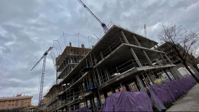 Edificio de viviendas en construcción en Madrid. E.P.