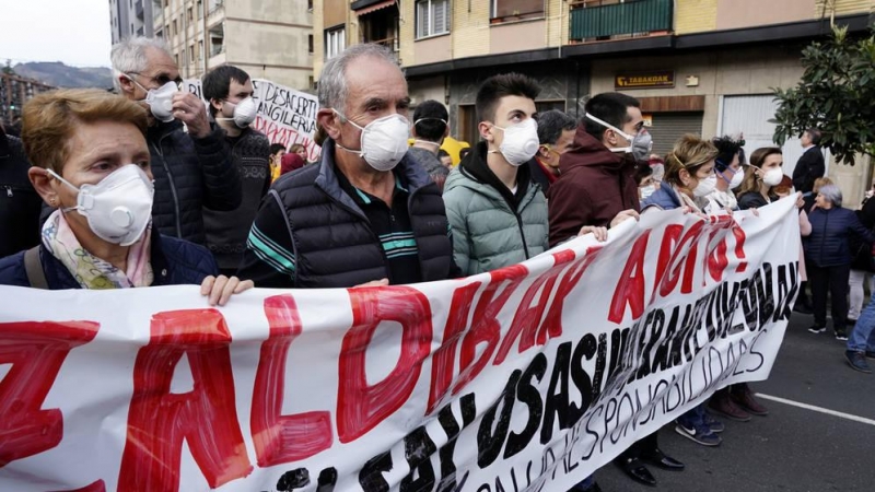 Protesta en Zaldibar