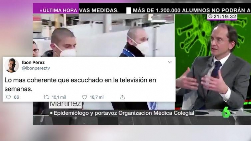 Cuando un mensaje sobre el coronavirus en televisión se hace viral por su sensatez