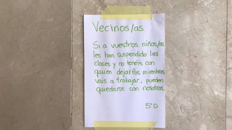 cartel comunidad de vecinos