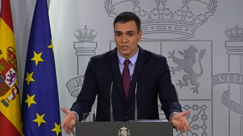 Comparecencia del presidente del Gobierno, Pedro Sánchez.