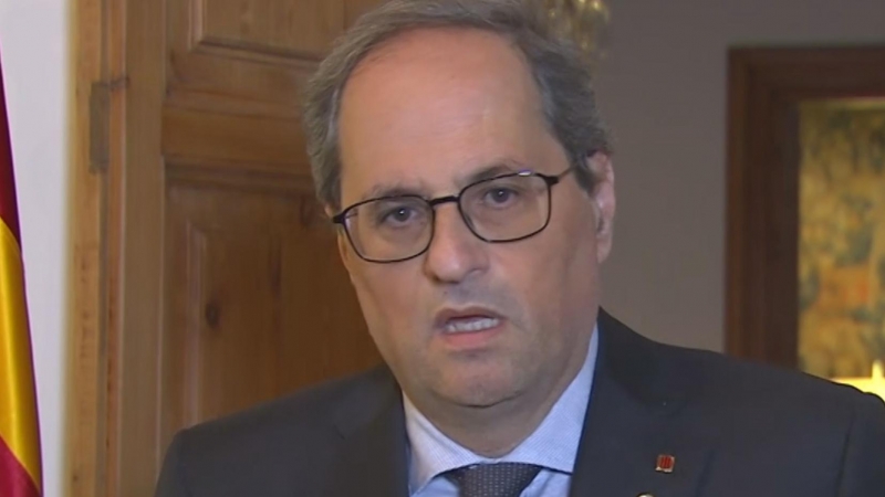 Torra anuncia que ha dado positivo en coronavirus