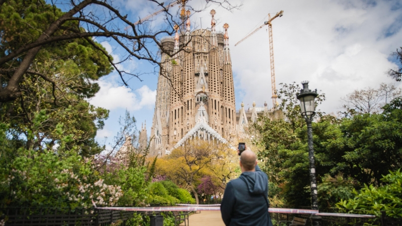 Sagrada Familia de Barcelona durante el coronavirus. /Joel Kashila.