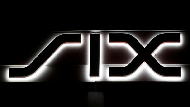 El logo de SIX Group, en la Bolsa de Zurich. REUTERS/Arnd Wiegmann