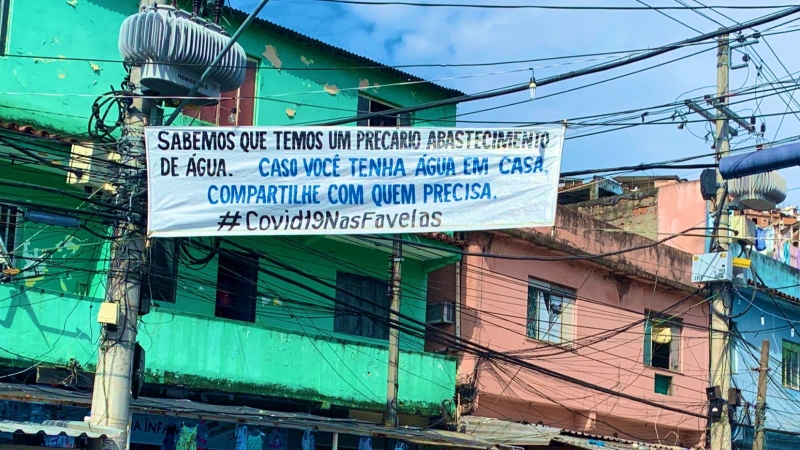 La campaña #Covid19NasFavelas se está organizando a nivel nacional, para concienciar a la población más desprotegida. COLETIVO PAPO RETO.
