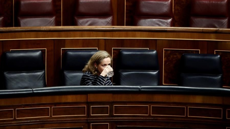 Nadia Calviño en el Congreso