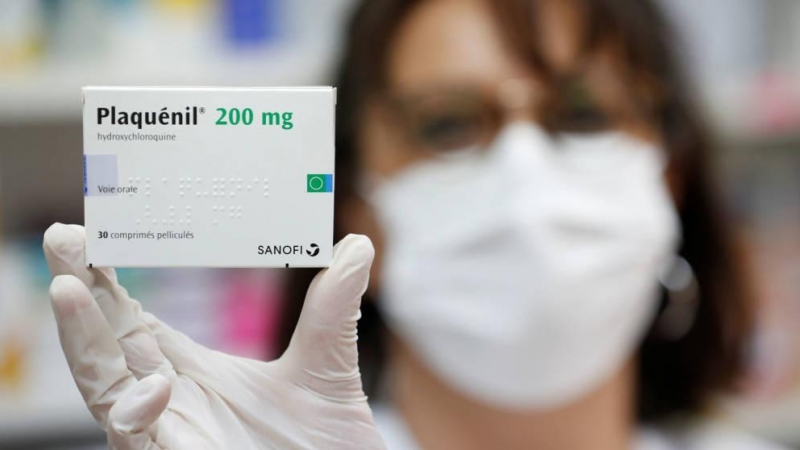 Una caja de pastillas con hidroxicloroquina (Reuters)