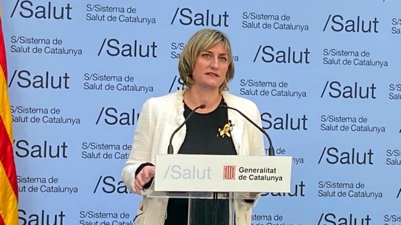 La consellera de Salut, Alba Vergés. GOVERN DE LA GENERALITAT