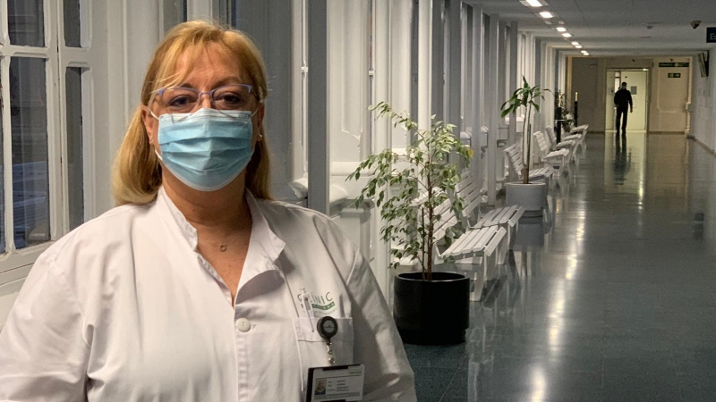 Directora d'Infemeria de l'Hospital Clínic, Gemma Martínez. Fotografia cedida per Gemma Martínez.