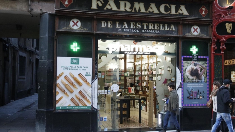 Una farmàcia de Barcelona. ACN.