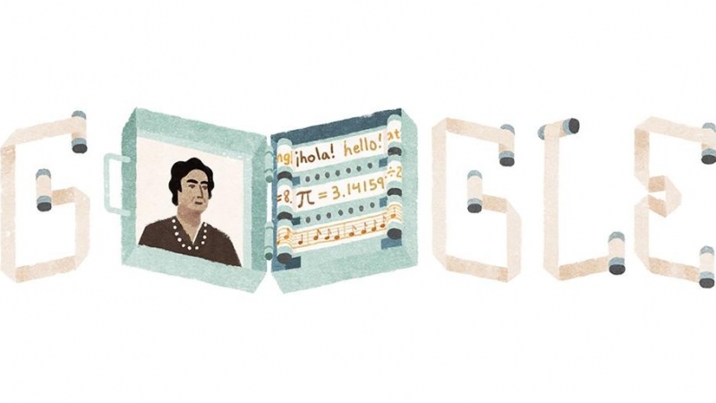 Doodle dedicado a  Ángela Ruiz Robles.