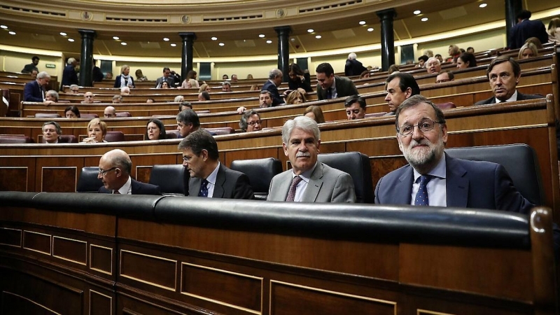 Rajoy y Montoro en el Congreso