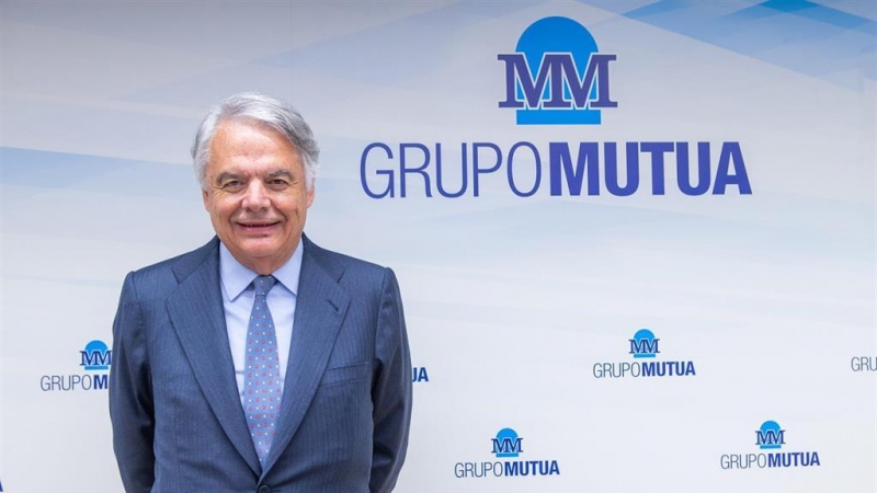 El presidente de Grupo Mutua Madrileña, Ignacio Garralda, en la presentación de resultados de 2019. E.P.