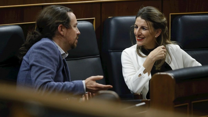 Pablo Iglesias y Yolanda Díaz