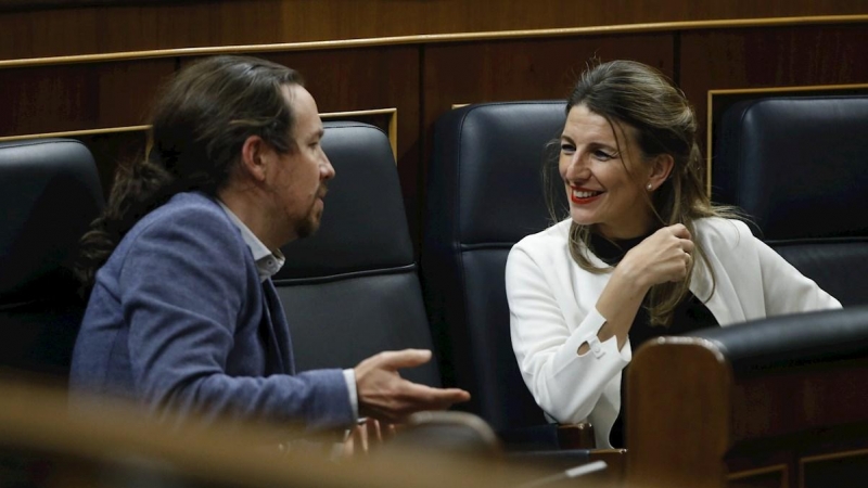 Pablo Iglesias y Yolanda Díaz