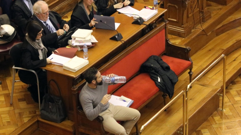 Albert López, un dels dos condemnats pel crim de la Guàrdia Urbana, durant el judici. ACN / MIQUEL CODOLAR.