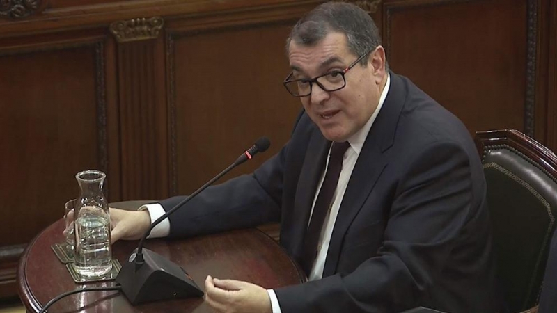 Imagen de Jordi Jané, exconseller de Interior de la Generalitat, prestando declaración en el Tribunal Supremo. EFE