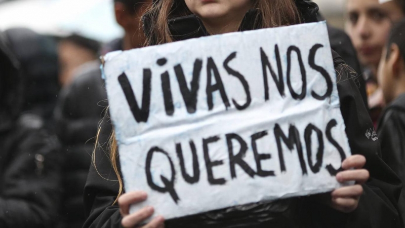 Manifestación contra la violencia machista. / EFE/ Archivo