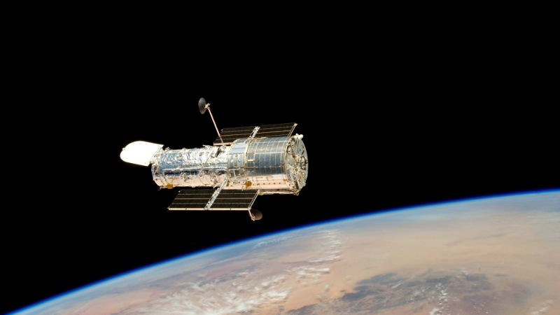 Vistas del Hubble en medio del espacio. Tomada por la misión de 2009.