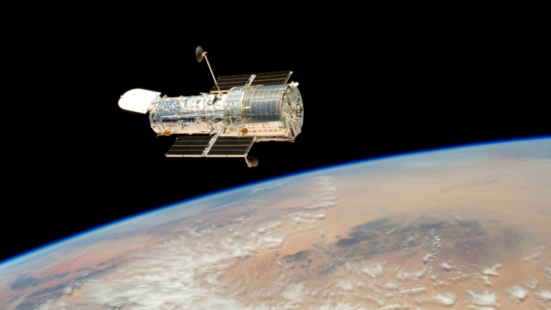 Vistas del Hubble en medio del espacio. Tomada por la misión de 2009.