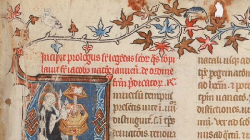 Manuscrito medieval ilustrado con diversos colores./ BIBLIOTECA NACIONAL DE FRANCIA