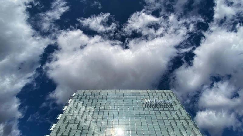 Edificio donde se encuentra la sede de Telefónica ubicada en Ronda de la comunicación, Madrid. E.P./Eduardo Parra