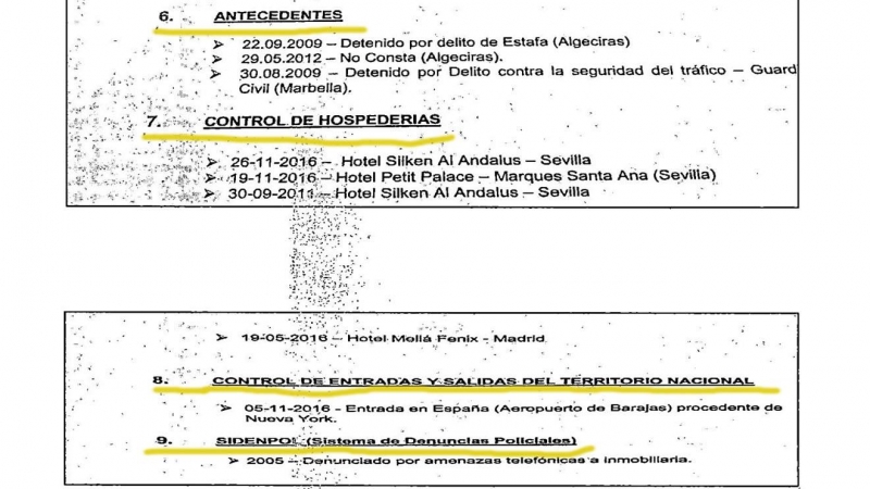 Operativo Plaza 3 Villarejo Bases de datos