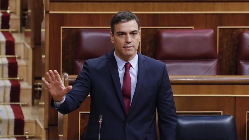 Pedro Sánchez en el Congreso de los Diputados