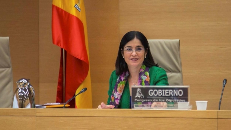 14/05/2020.- La ministra de Política Territorial y Función Pública, Carolina Darias, comparece este jueves ante la Comisión de Política Territorial y Función Pública del Congreso. / EFE - VERÓNICA POVEDANO