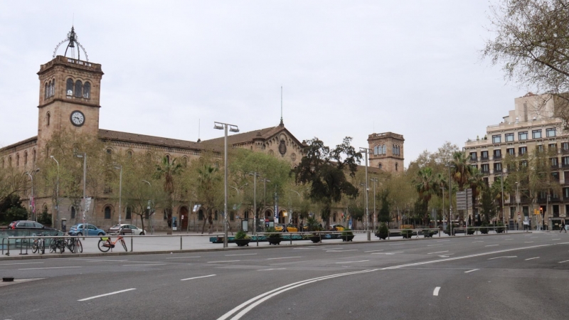 El edificio central de la Universitat de Barcelona.