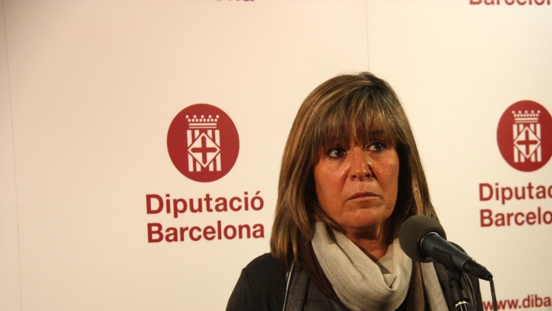 La presidenta de la Diputació de Barcelona, Núria Marín en roda de premsa l'11 de febrer del 2020. JUDIT CASTAÑO / ACN