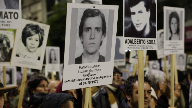 Imagen de una protesta contra la dictadura de Uruguay. / EFE